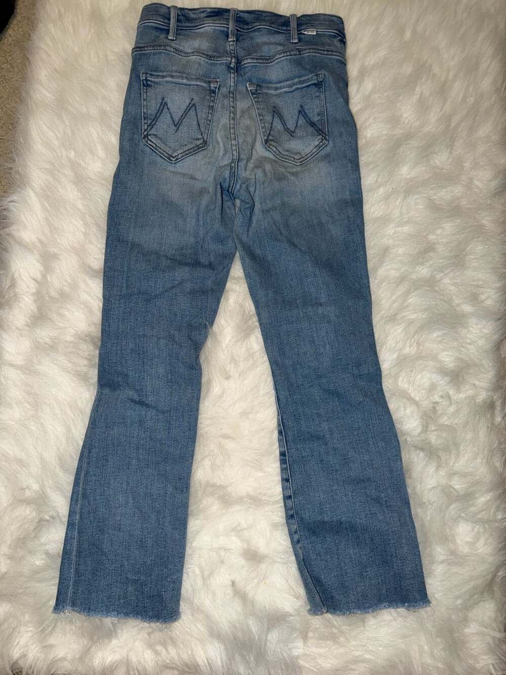 MOTHER The Hustler Ankle Fray Au Revoir Raw Hem Jeans